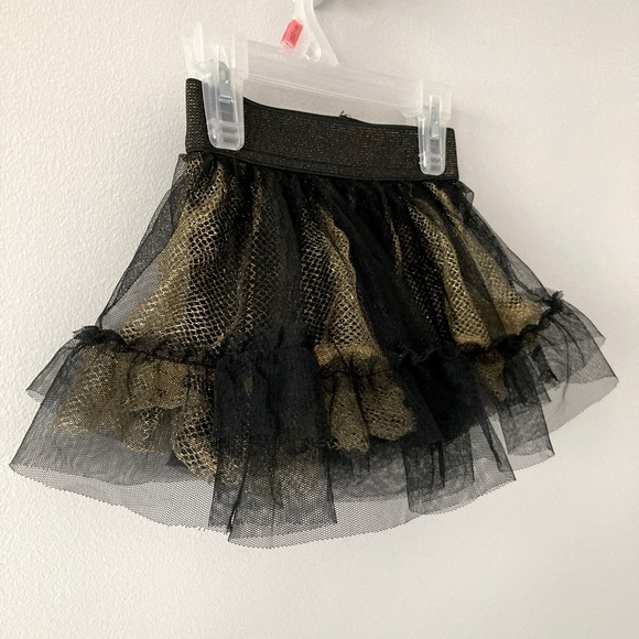 Hello Kitty Baby Girl Gold and Black Tulle Dress - Picture 3 of 4